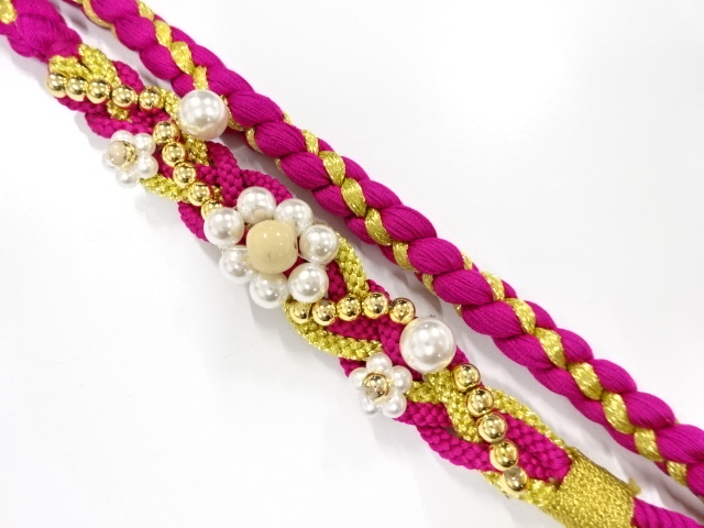 JAPANESE KIMONO / OBIJIME CORD FOR FURISODE 